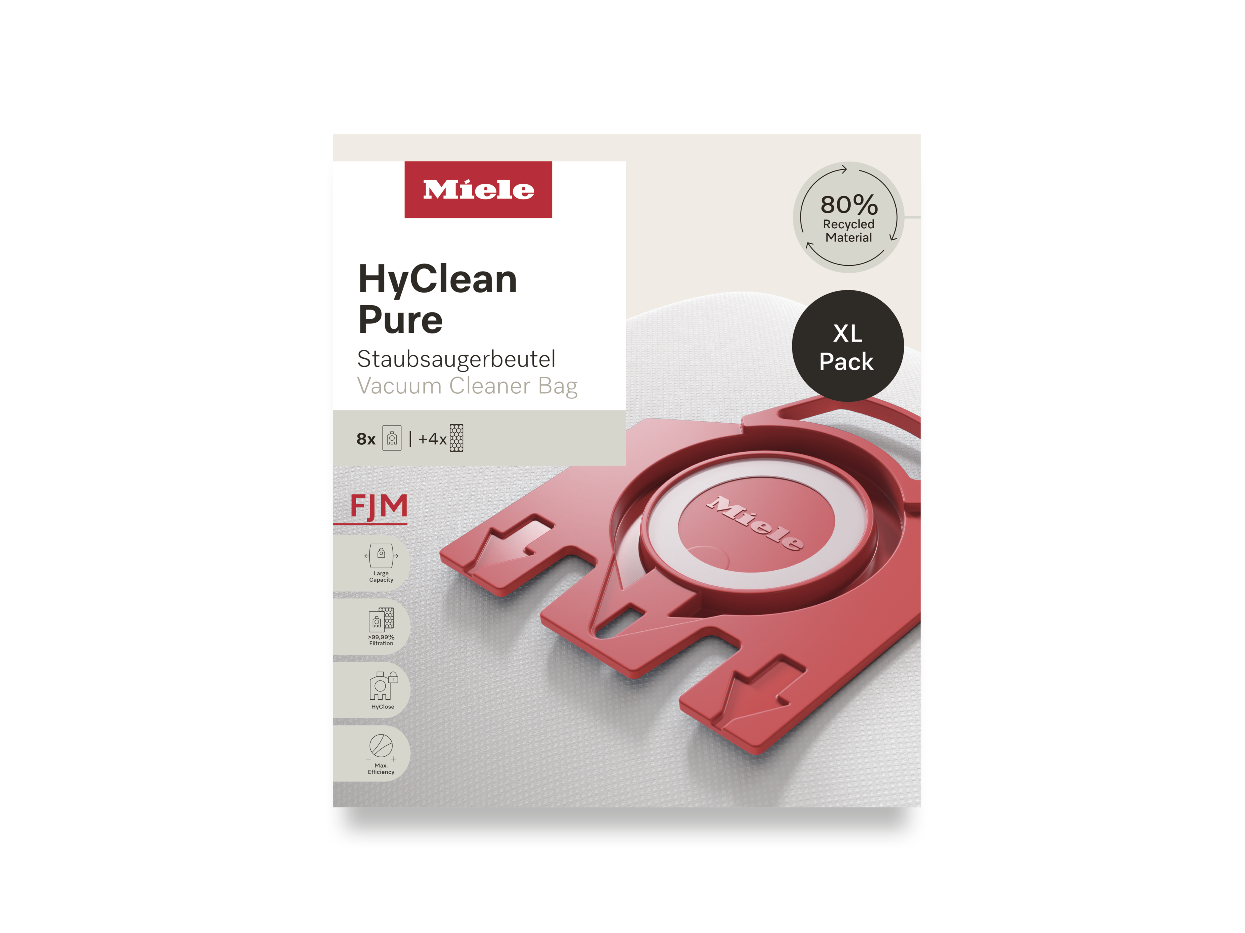 Комплект мешков-пылесборников HyClean Pure FJN XL Miele купить в Пензе | Всегда в наличии! | Артикул 12498160 | Официальный сайт