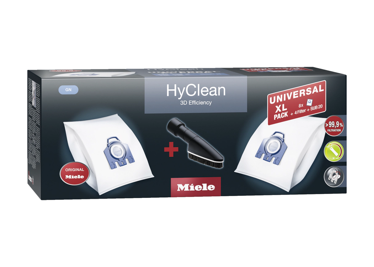 Комплект мешков-пылесборников Universal XL pack HyClean 3D GN Miele купить в Пензе | Всегда в наличии! | Артикул 11476550 | Официальный сайт