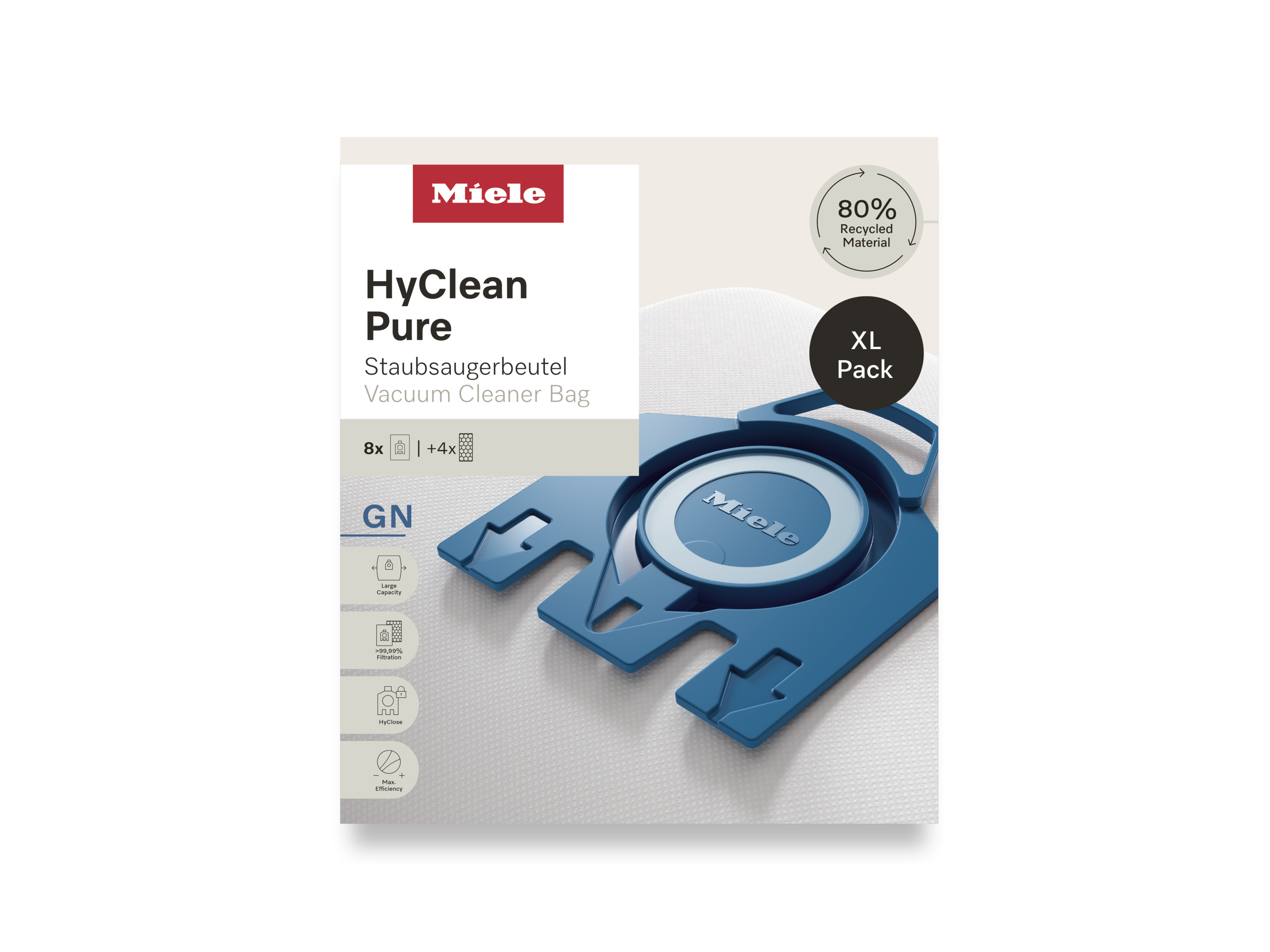Комплект мешков-пылесборников HyClean Pure GN XL Miele купить в Пензе | Всегда в наличии! | Артикул 12497870 | Официальный сайт
